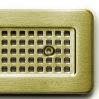 Rinne PVC Rost messing matt Rost mit messing matter PVD Veredelung für Duschrinnen in Längen 600 - 1.000 mm