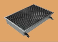 Edelstahl Ablaufwanne für hohe Entwässerungsleistung für Großküchen.
Abmessungen in Serie und nach Maß.