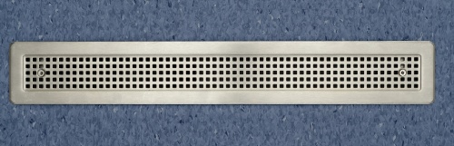 Designrost einer Linienentwässerung für PVC in der neuen Ausführung