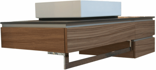 Alape - HTH.800.KS1, Handtuchhalter verchromt, Frontmontage an KS + KB,  Individualprogramm