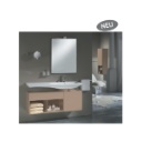 Struch-Badmöbel: Serie Libero in 5 Dekoren und 3 Lackoberflächen. Mit Libero Hochschränken und Spiegeln.