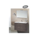 Struch-Badmöbel: Serie Tentazione in 9 Dekor-Oberflächen. Tentazione umfaßt auch Hochschränke.