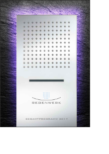 Regenwerk Gesamtprospekt 2017 mit zwei Wasserfällen aus Edelstahl als Neuheiten